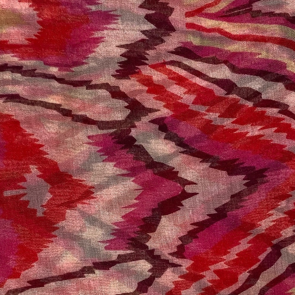 Red Multi-Color Infinity Scarf - Picture 2 of 2